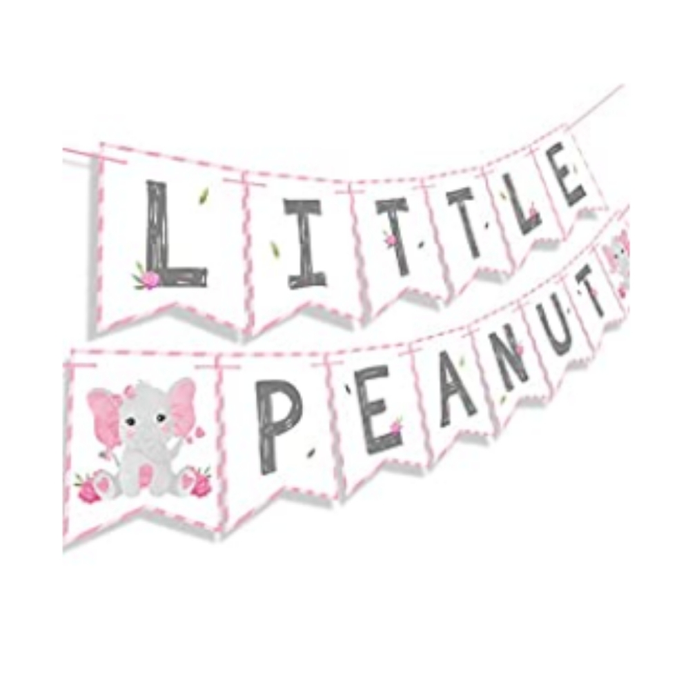 LOT of Lil' Peanut and Baby Girl Shower Games and Decorations - Picture 7 of 13